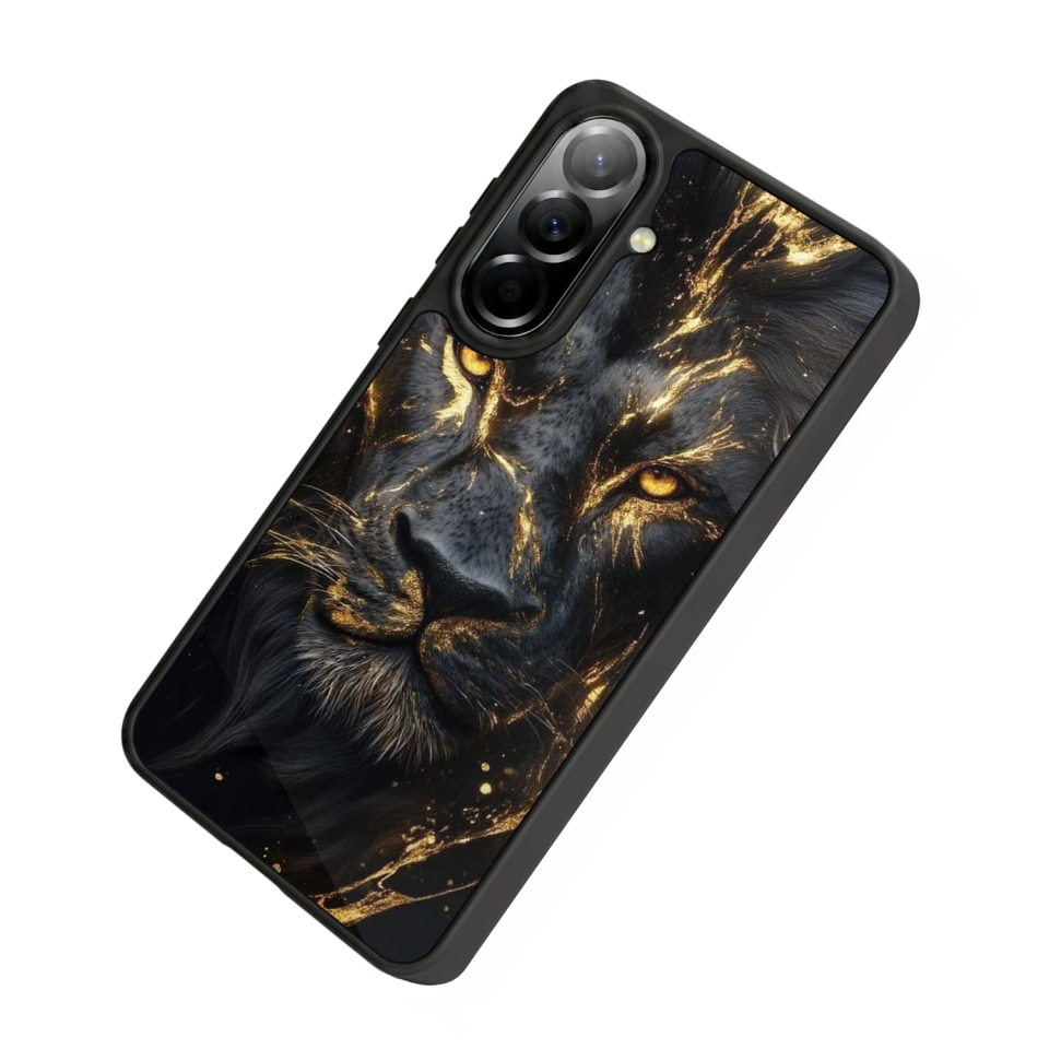 Samsung Galaxy A57 Uyumlu Aslan Tasarımlı Glossy Premium Kılıf