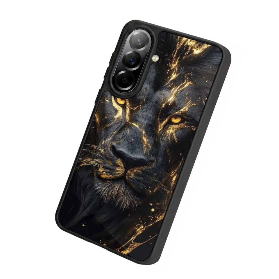 Samsung Galaxy A57 Uyumlu Aslan Tasarımlı Glossy Premium Kılıf