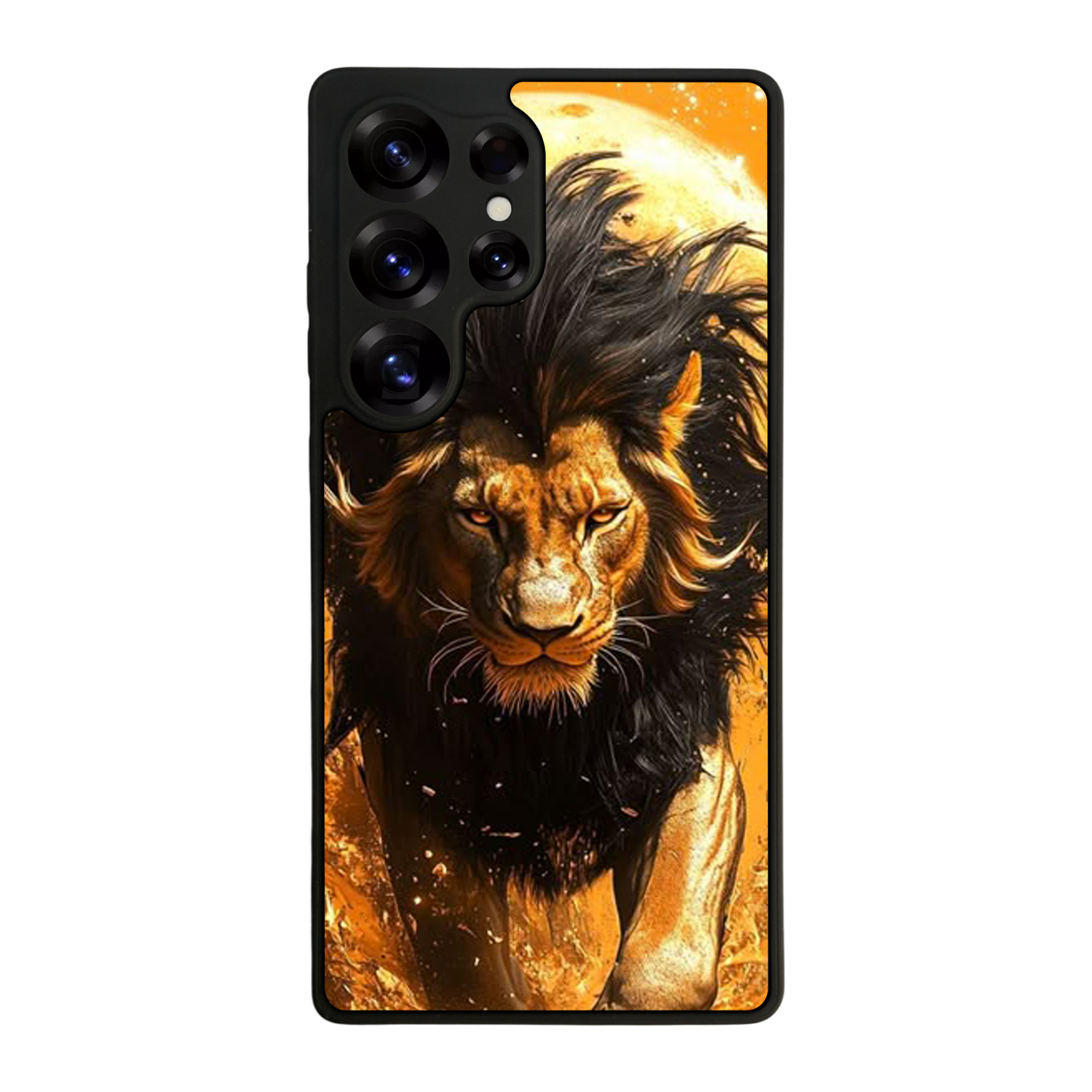 Samsung Galaxy S25 Ultra Uyumlu Aslan Tasarımlı Glossy Premium Kılıf