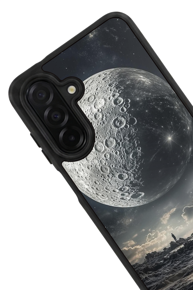 Samsung Galaxy A26 Uyumlu Ay Tasarımlı Glossy Premium Kılıf