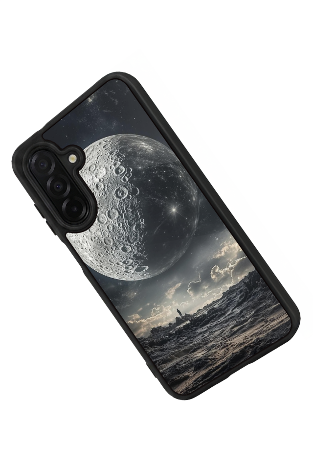 Samsung Galaxy A26 Uyumlu Ay Tasarımlı Glossy Premium Kılıf