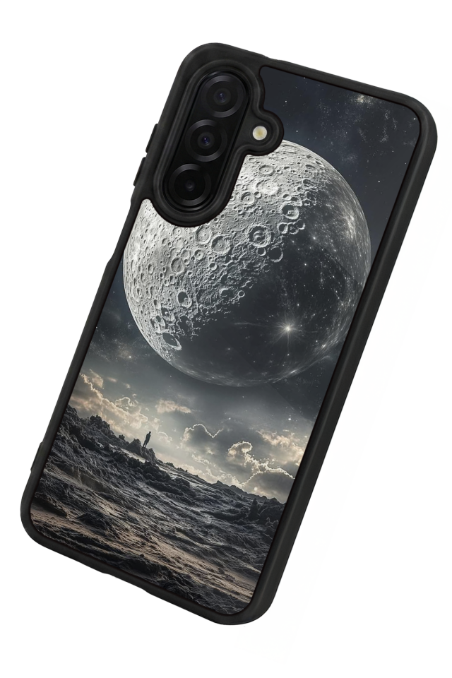 Samsung Galaxy A26 Uyumlu Ay Tasarımlı Glossy Premium Kılıf