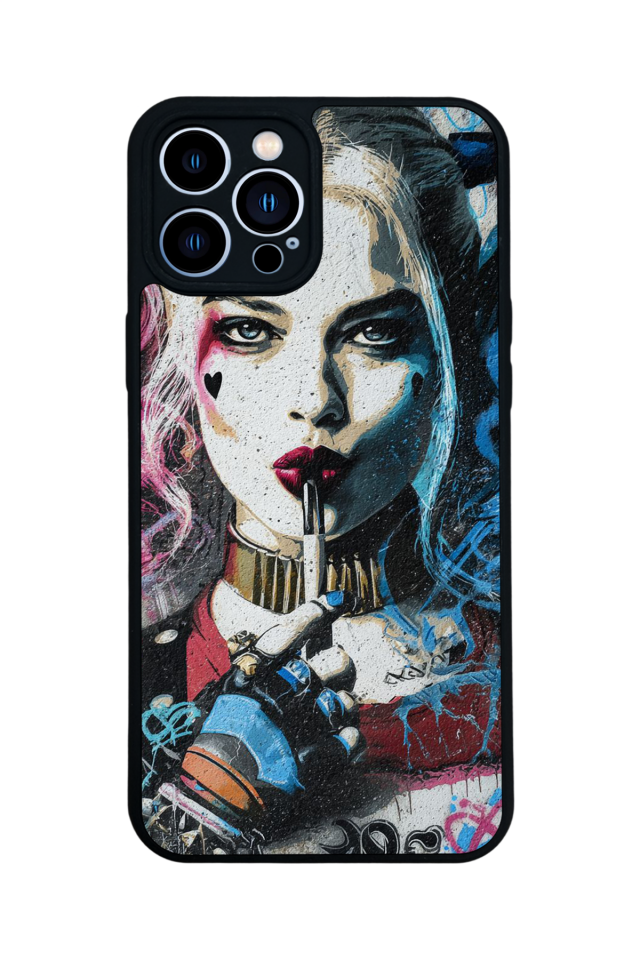 iPhone 12 Pro Max Uyumlu HarleyQueen Tasarımlı Glossy Premium Kılıf
