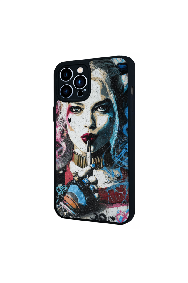iPhone 12 Pro Max Uyumlu HarleyQueen Tasarımlı Glossy Premium Kılıf
