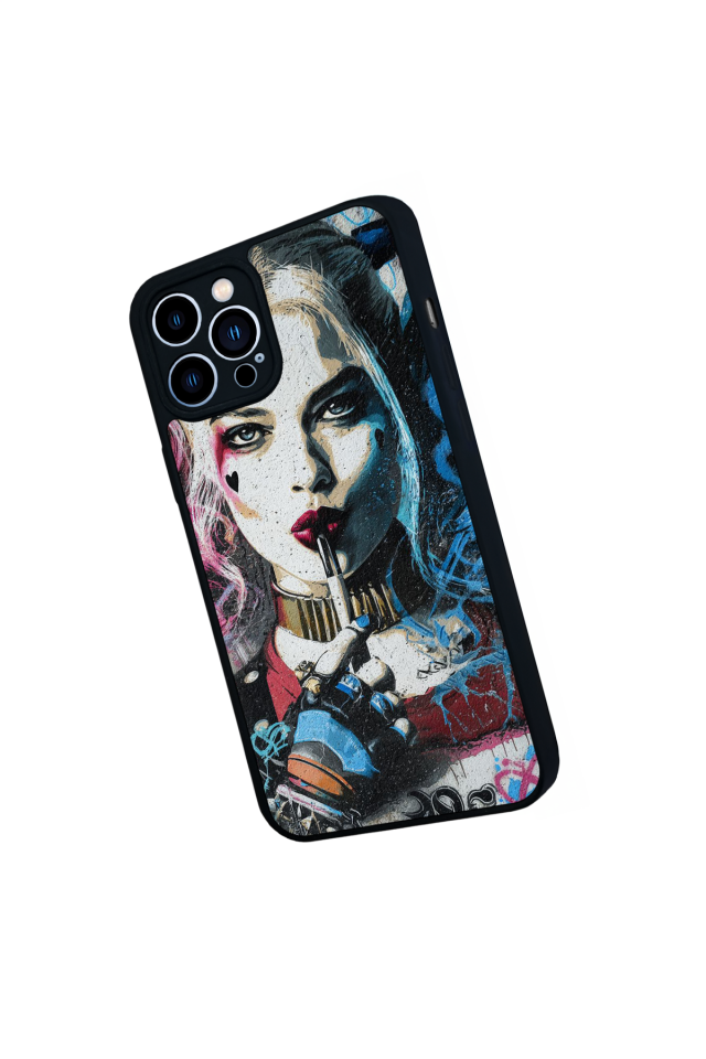 iPhone 12 Pro Max Uyumlu HarleyQueen Tasarımlı Glossy Premium Kılıf