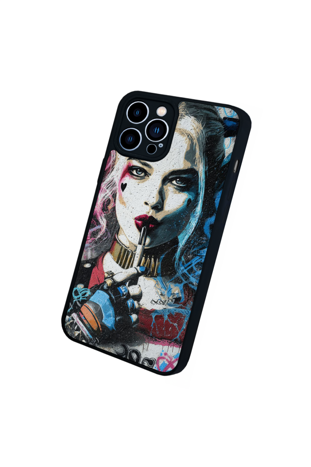 iPhone 12 Pro Max Uyumlu HarleyQueen Tasarımlı Glossy Premium Kılıf