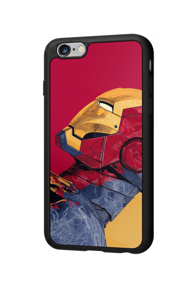 iPhone 6 Plus Uyumlu  Iron Man ( Demir Adam ) Tasarımlı Glossy Premium Kılıf