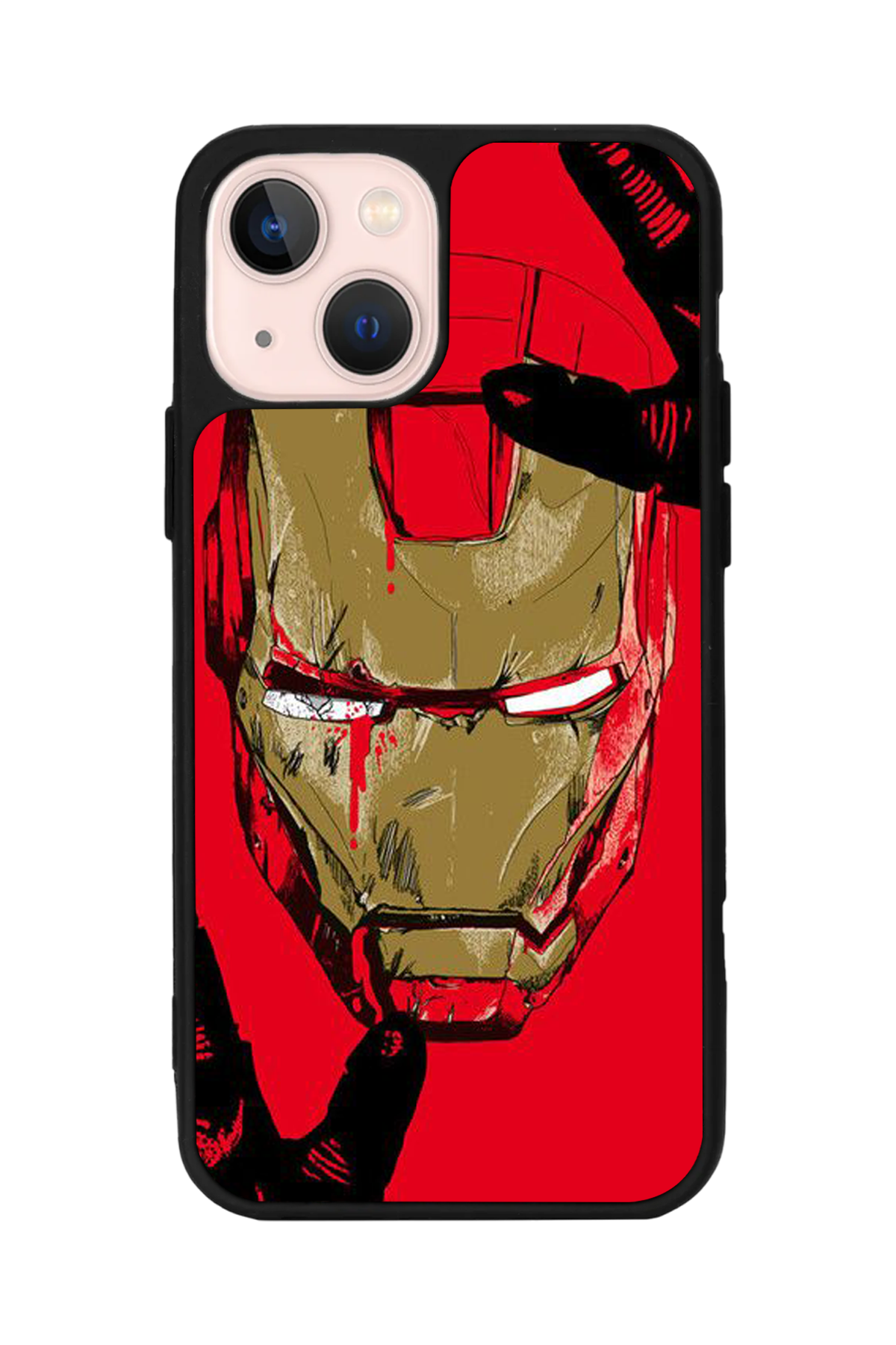 iPhone 13 Mini Uyumlu  Iron Man ( Demir Adam ) Tasarımlı Glossy Premium Kılıf