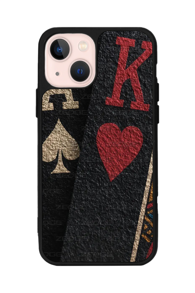 iPhone 14 Plus Uyumlu Kart Tasarımlı Glossy Premium Kılıf