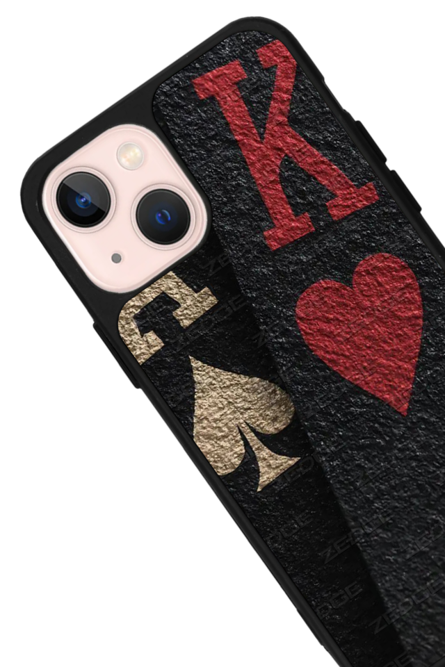 iPhone 14 Plus Uyumlu Kart Tasarımlı Glossy Premium Kılıf