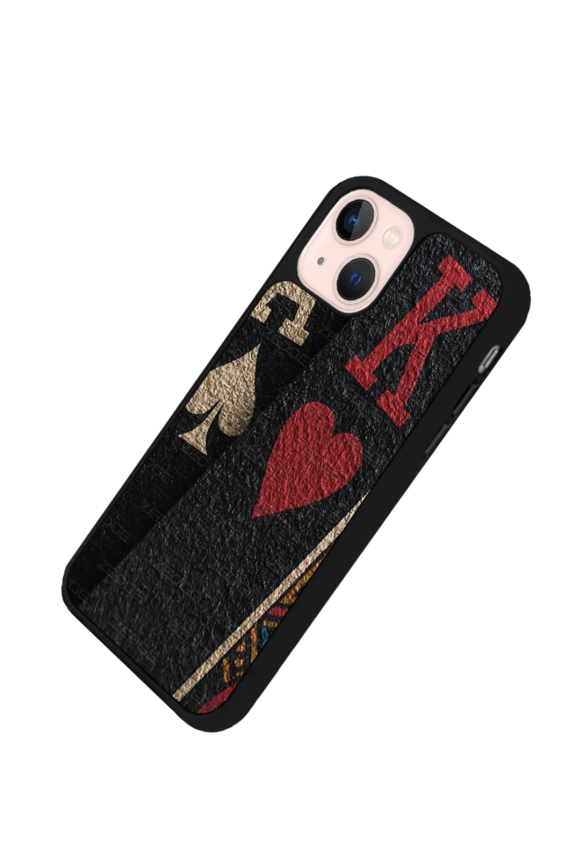 iPhone 14 Plus Uyumlu Kart Tasarımlı Glossy Premium Kılıf