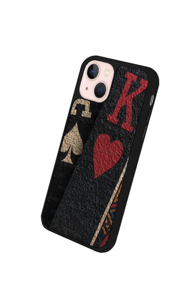 iPhone 14 Plus Uyumlu Kart Tasarımlı Glossy Premium Kılıf
