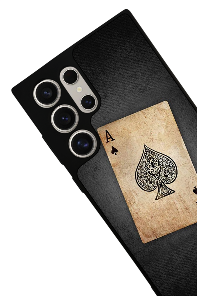 Samsung Galaxy S22 Ultra Uyumlu Kart Tasarımlı Glossy Premium Kılıf