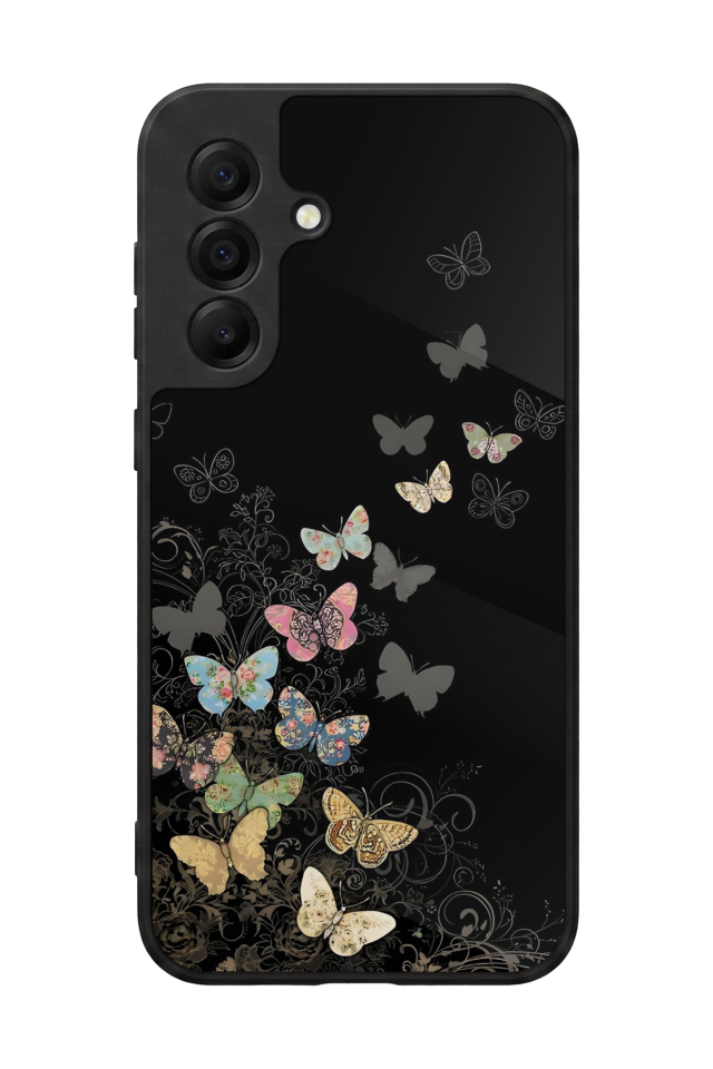 Samsung Galaxy A17 Uyumlu Kelebek Tasarımlı Glossy Premium Kılıf