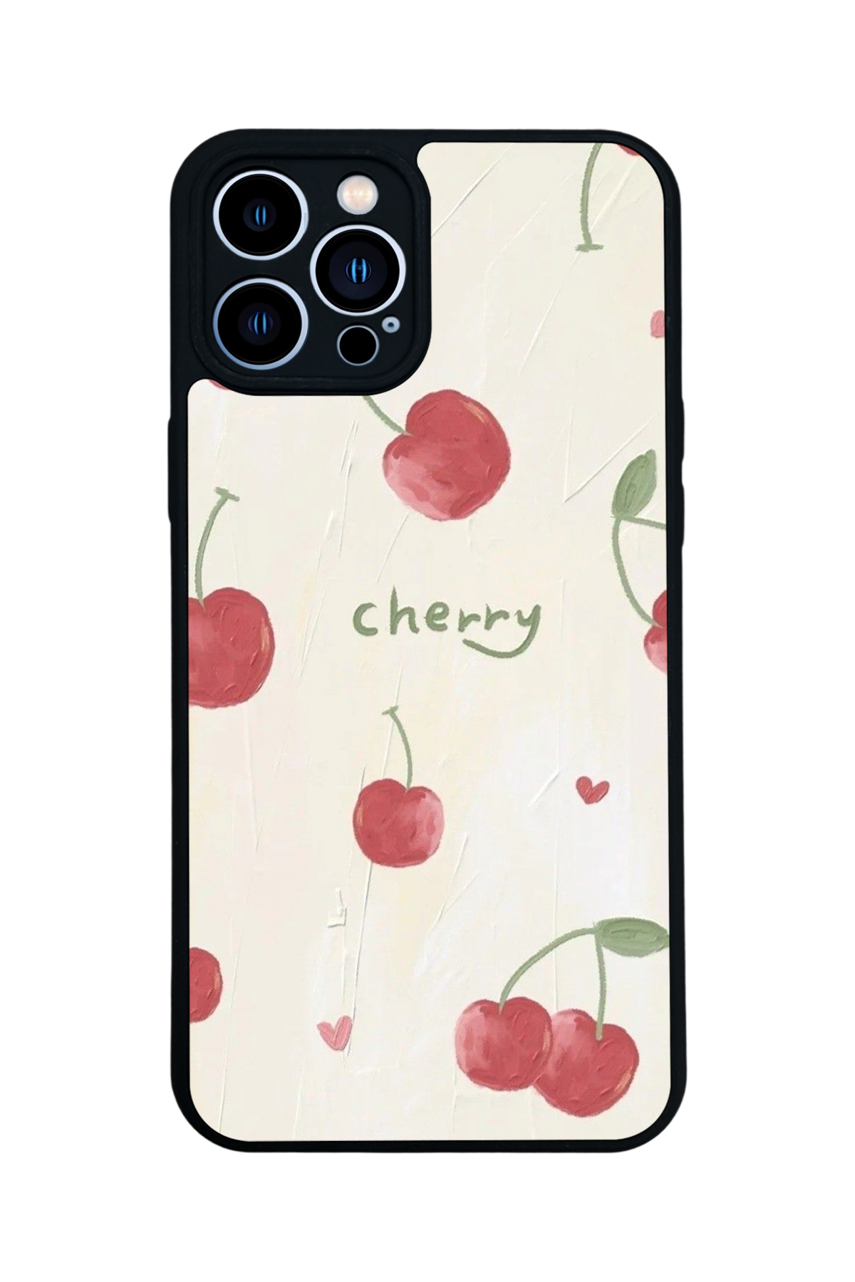 iPhone 13 Pro Max Uyumlu Kiraz Tasarımlı Glossy Premium Kılıf