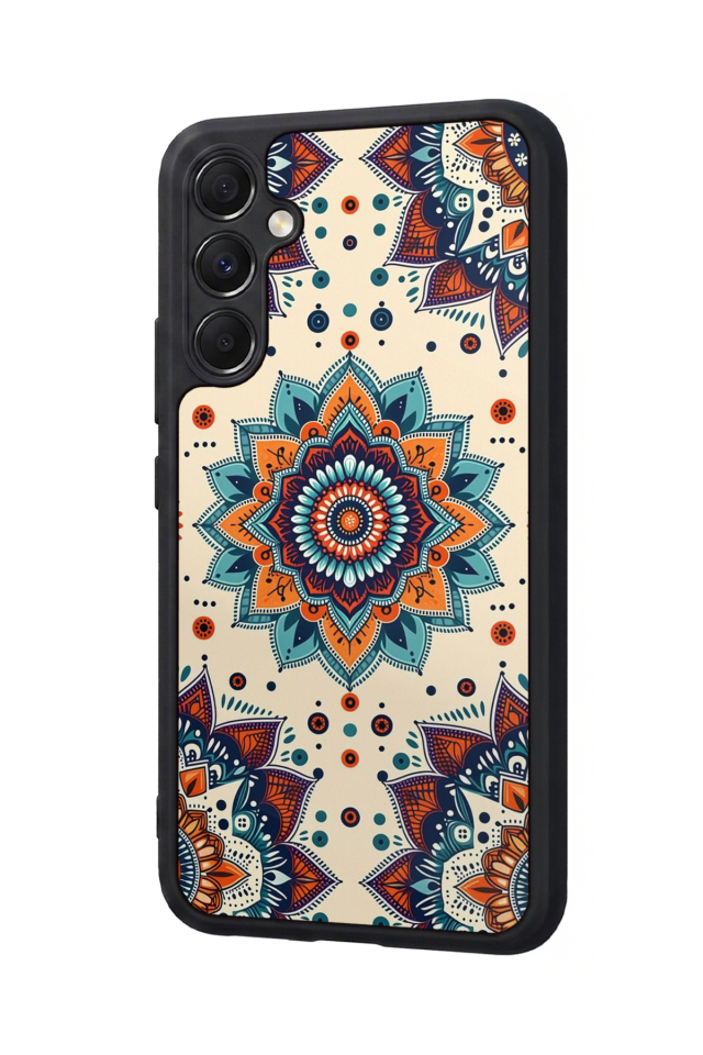 Samsung Galaxy M34 Uyumlu Mandaal Tasarımlı Glossy Premium Kılıf