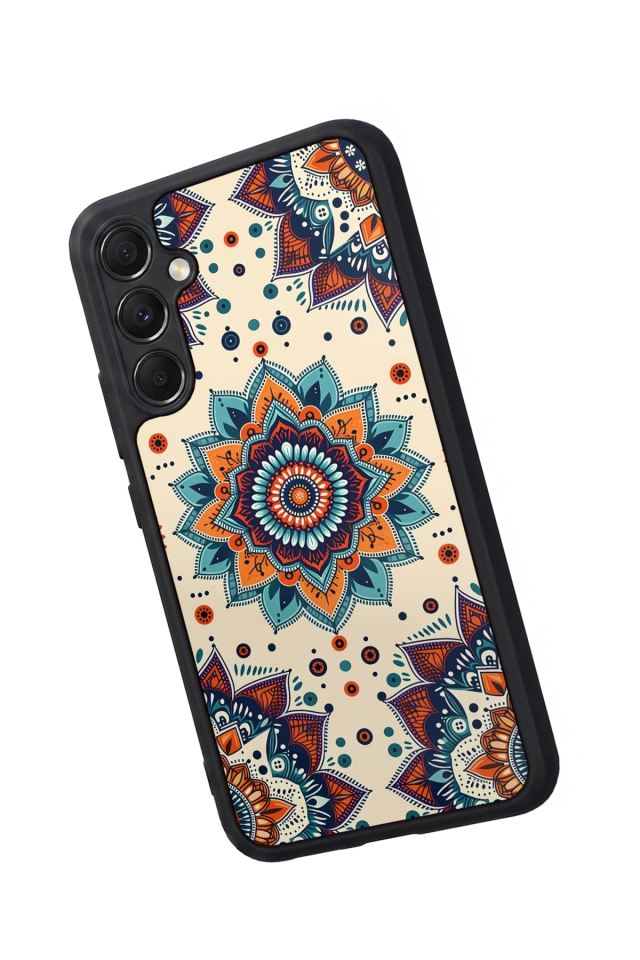 Samsung Galaxy M34 Uyumlu Mandaal Tasarımlı Glossy Premium Kılıf
