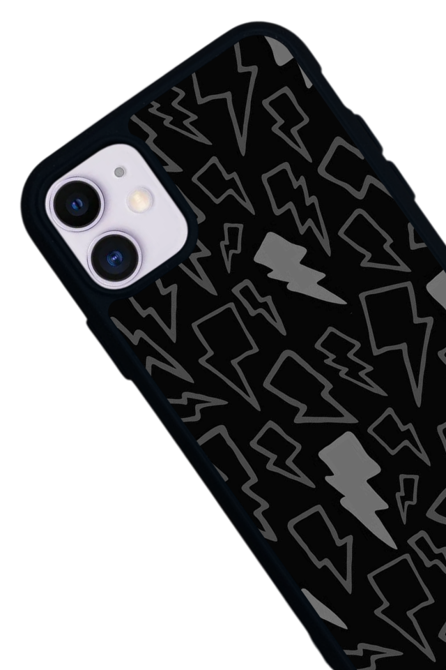 iPhone 11 Uyumlu Simsek Tasarımlı Glossy Premium Kılıf