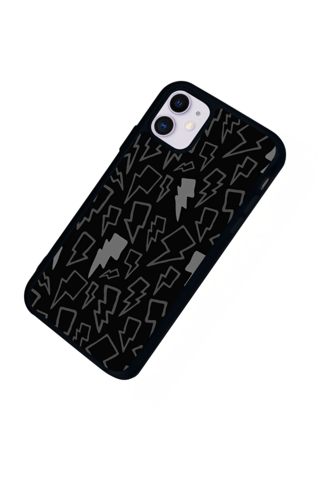 iPhone 11 Uyumlu Simsek Tasarımlı Glossy Premium Kılıf