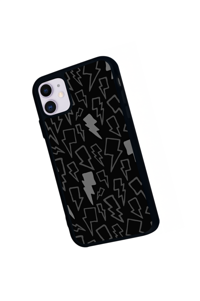 iPhone 11 Uyumlu Simsek Tasarımlı Glossy Premium Kılıf