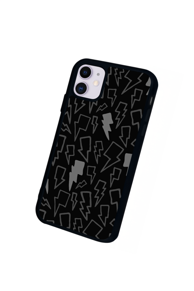 iPhone 11 Uyumlu Simsek Tasarımlı Glossy Premium Kılıf