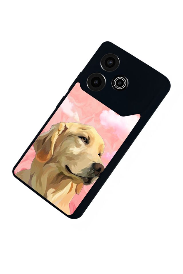 Tecno Pova 6 Uyumlu Golden Kopek Tasarımlı Glossy Premium Kılıf