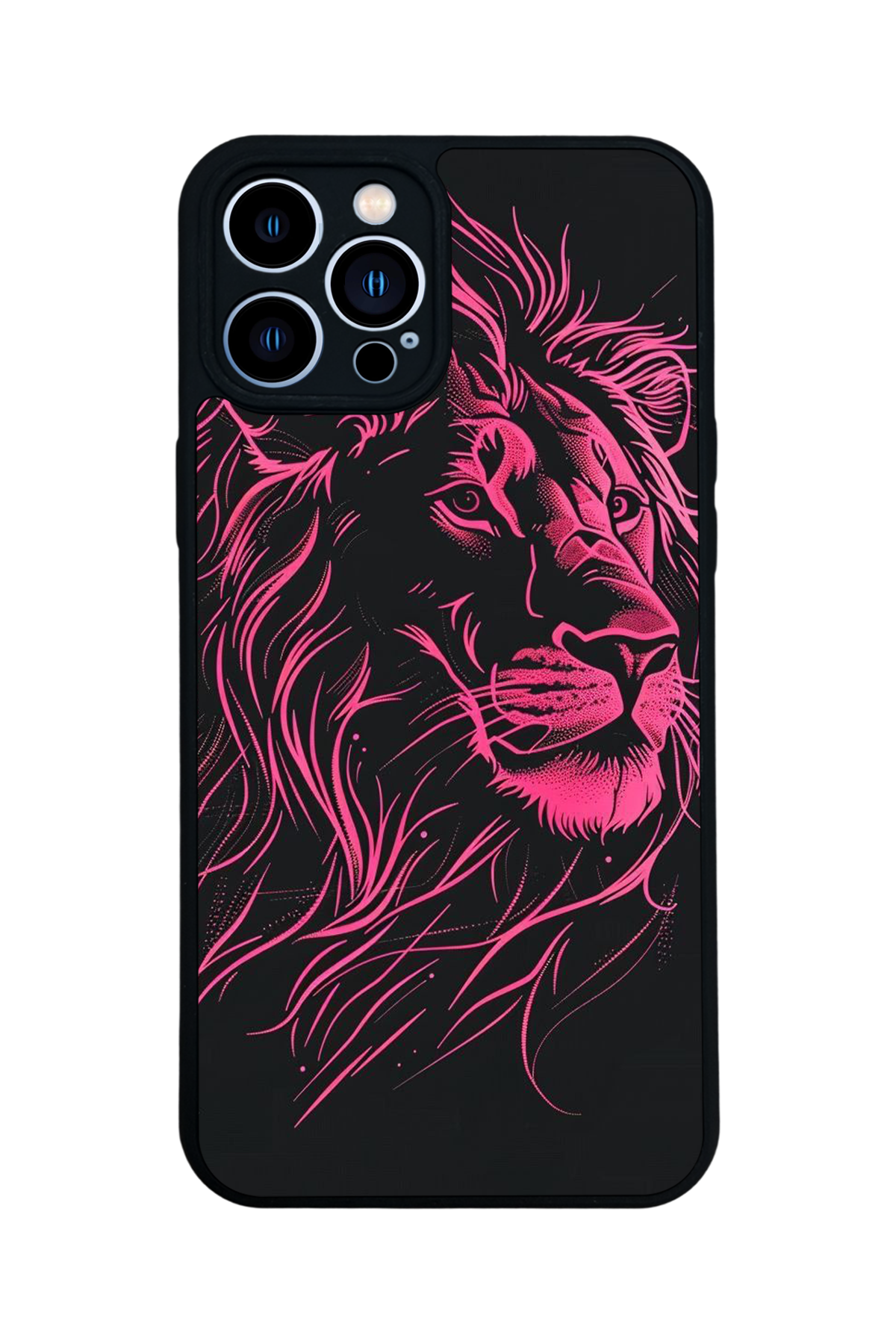 iPhone 12 Pro Max Uyumlu Aslan Tasarımlı Glossy Premium Kılıf