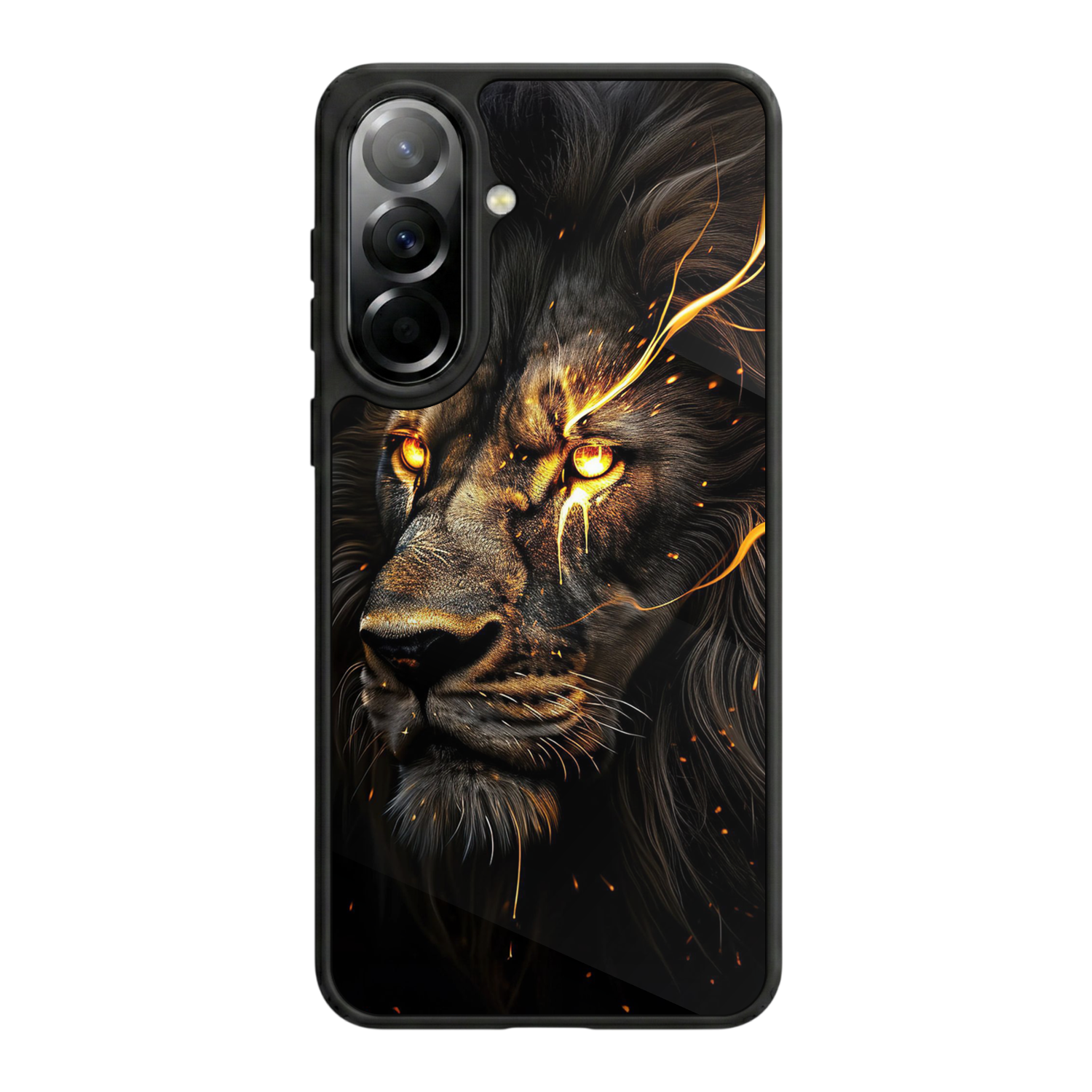 Samsung Galaxy A57 Uyumlu Aslan Tasarımlı Glossy Premium Kılıf