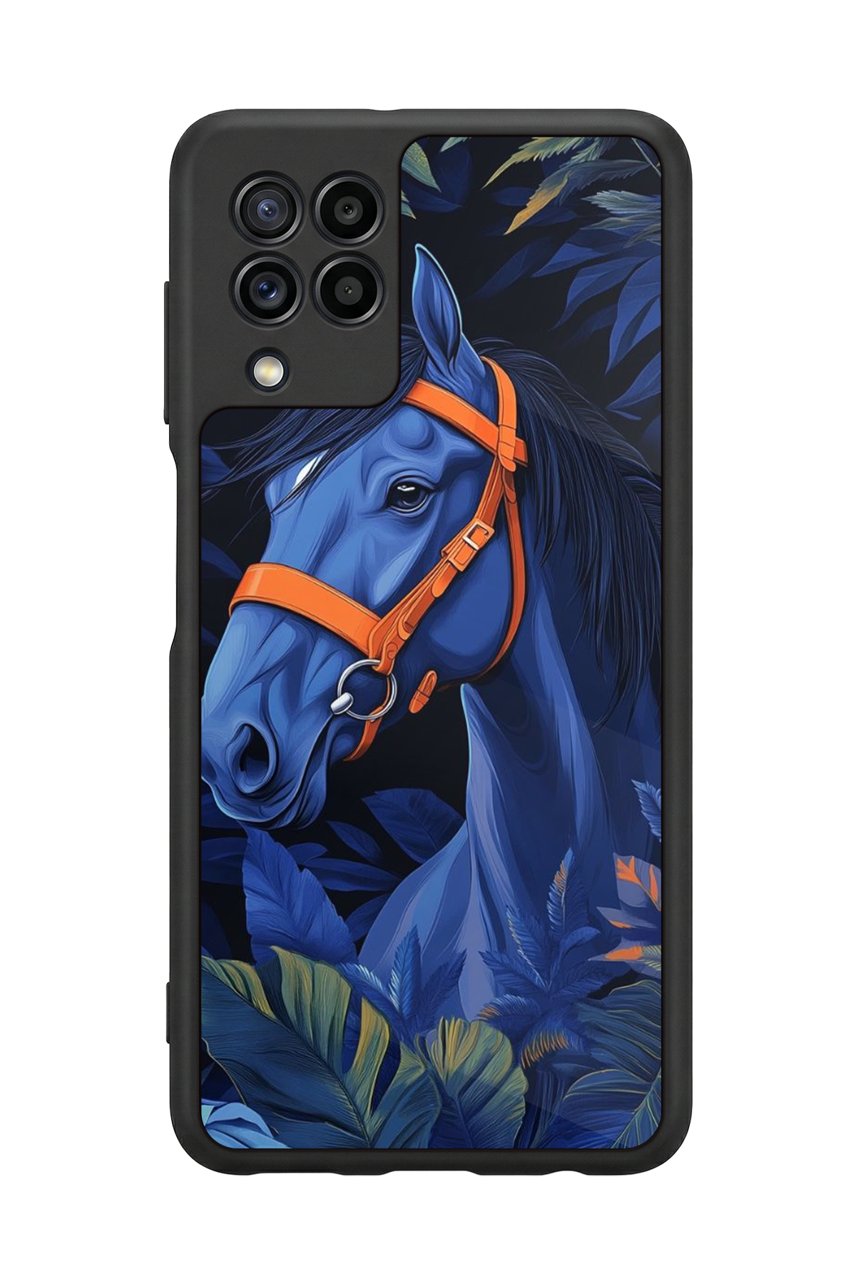 Samsung Galaxy M22 Uyumlu At Horse Tasarımlı Glossy Premium Kılıf