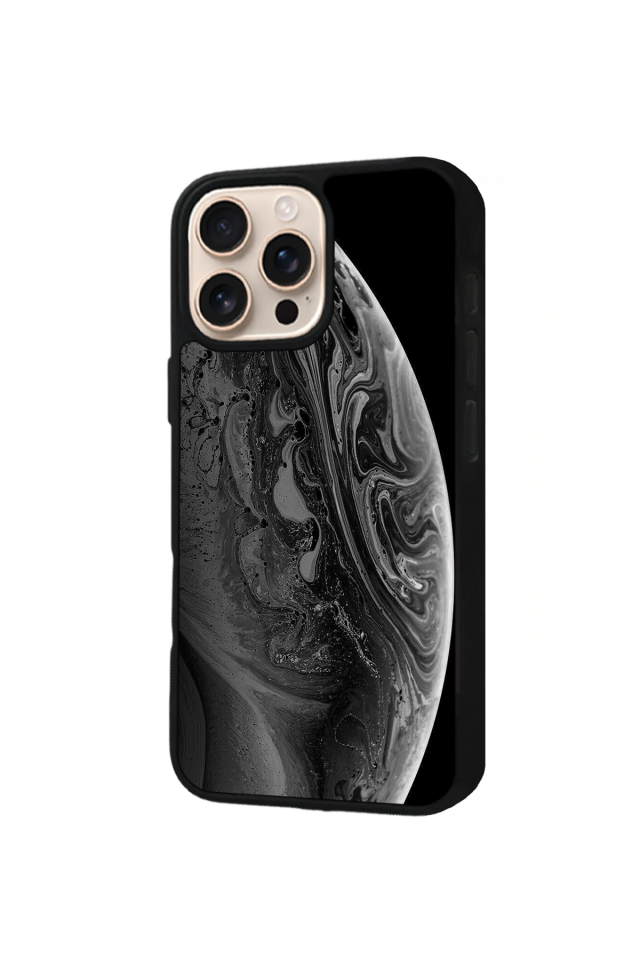 iPhone 14 Pro Uyumlu Ay Tasarımlı Glossy Premium Kılıf