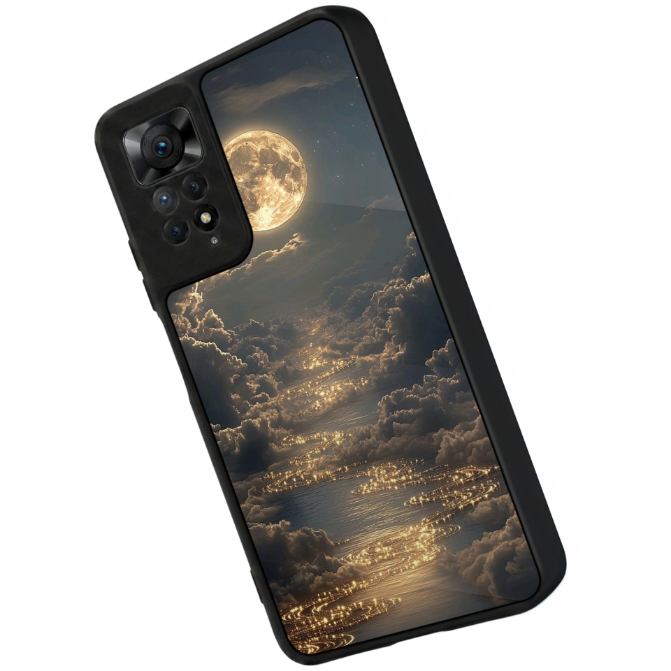 Xiaomi Redmi Note 12 Pro Uyumlu Ay Tasarımlı Glossy Premium Kılıf