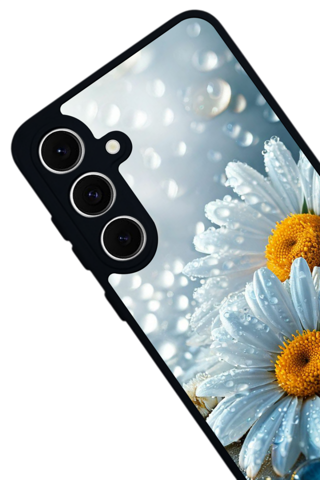 Samsung Galaxy S24 FE Uyumlu Cicek Tasarımlı Glossy Premium Kılıf