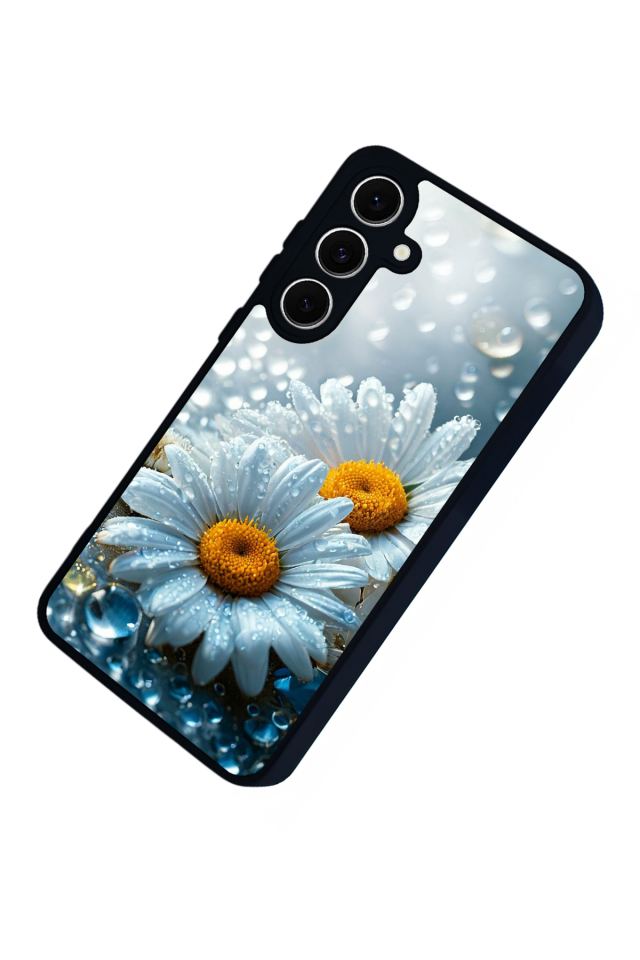 Samsung Galaxy S24 FE Uyumlu Cicek Tasarımlı Glossy Premium Kılıf