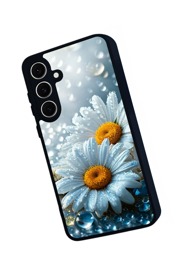Samsung Galaxy S24 FE Uyumlu Cicek Tasarımlı Glossy Premium Kılıf