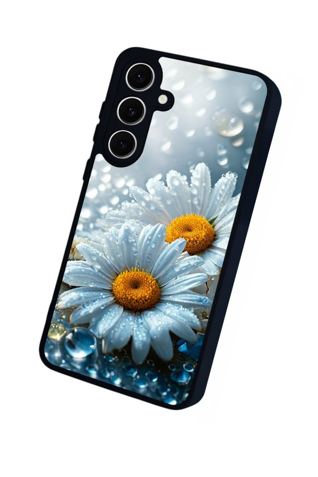 Samsung Galaxy S24 FE Uyumlu Cicek Tasarımlı Glossy Premium Kılıf