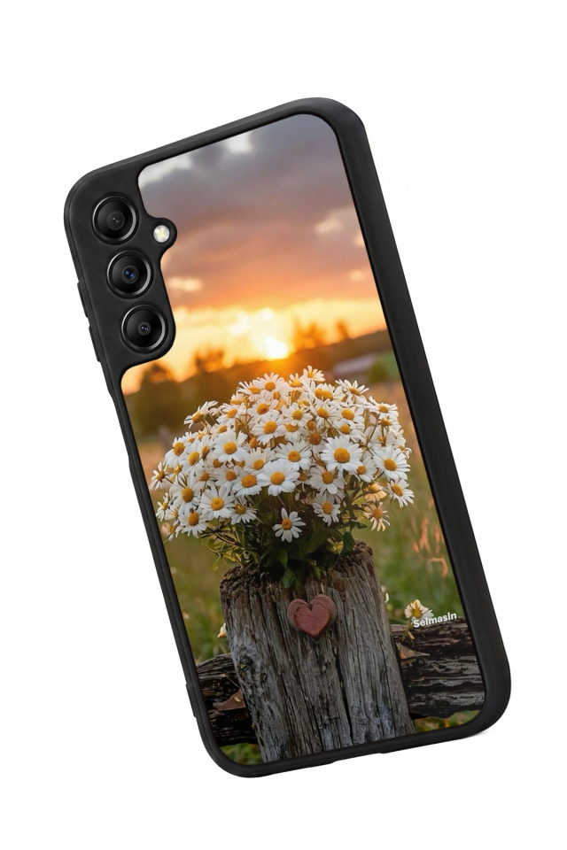 Samsung Galaxy A14 Uyumlu Cicek Tasarımlı Glossy Premium Kılıf