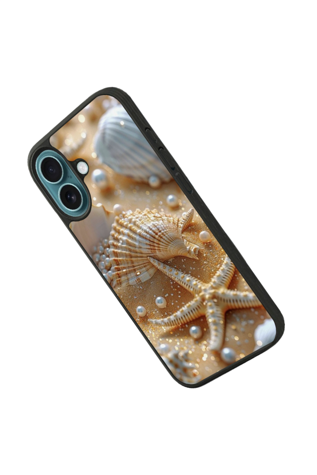 iPhone 16 Uyumlu  İnci Tasarımlı Glossy Premium Kılıf