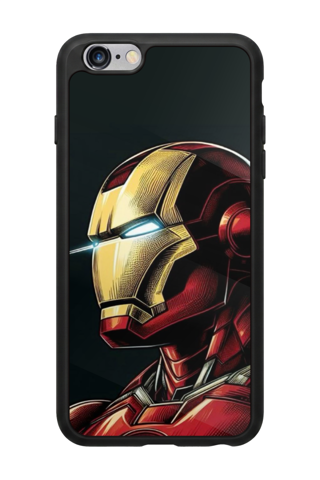 iPhone 6 Plus Uyumlu  Iron Man ( Demir Adam ) Tasarımlı Glossy Premium Kılıf