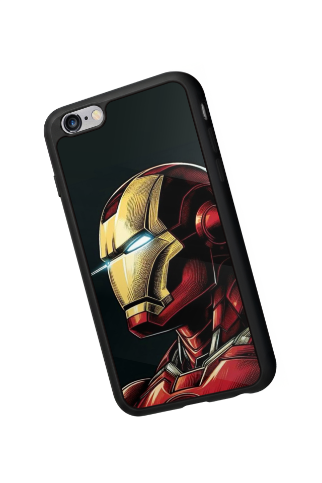 iPhone 6 Plus Uyumlu  Iron Man ( Demir Adam ) Tasarımlı Glossy Premium Kılıf