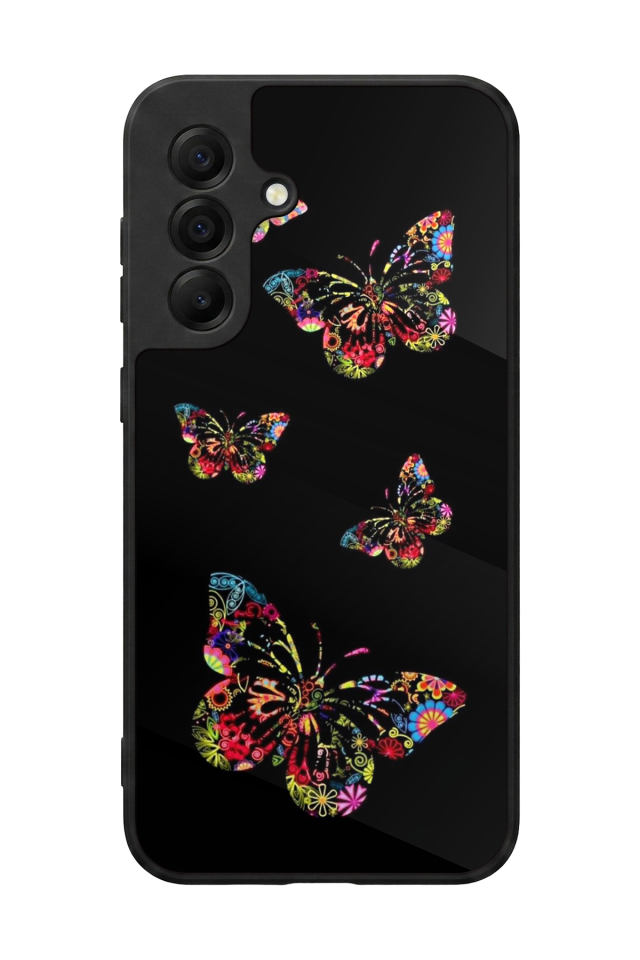 Samsung Galaxy A17 Uyumlu Kelebek Tasarımlı Glossy Premium Kılıf