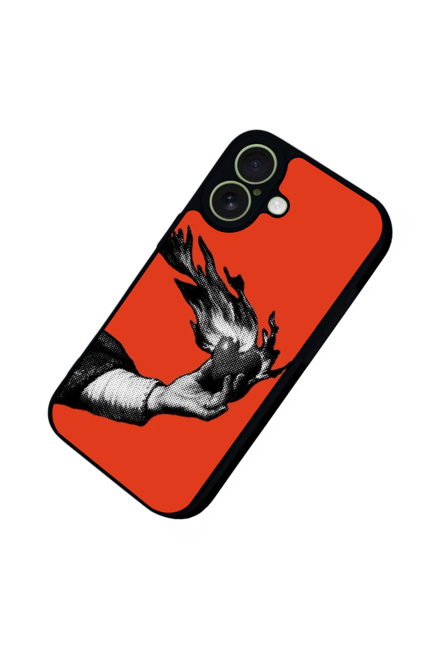 iPhone 17 Uyumlu Kirmizi Tasarımlı Glossy Premium Kılıf