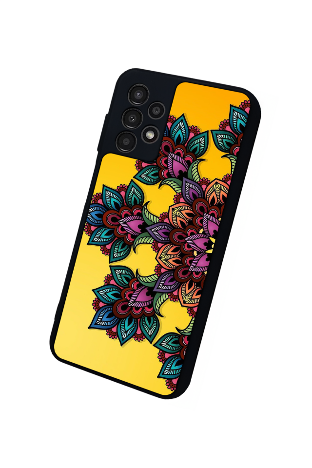 Samsung Galaxy A13 Uyumlu Mandala Tasarımlı Glossy Premium Kılıf