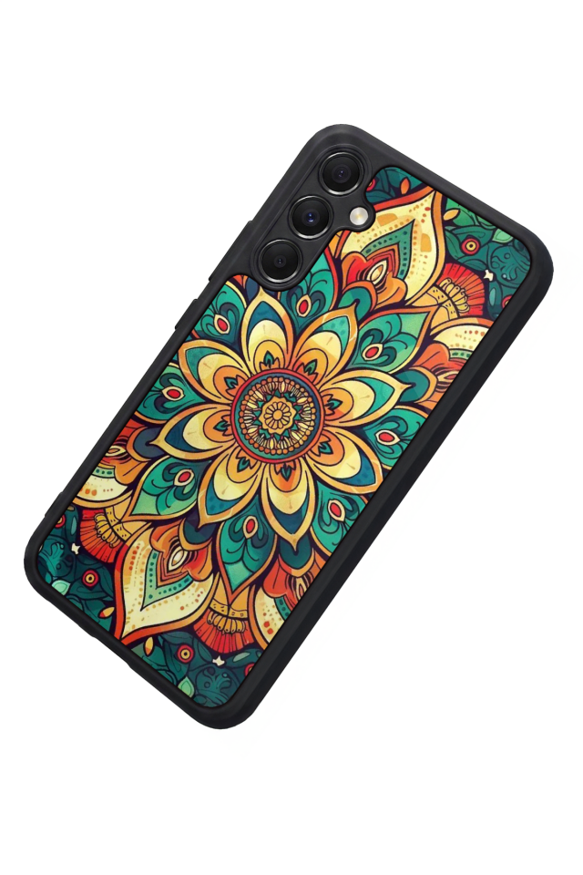 Samsung Galaxy M34 Uyumlu Mandala Tasarımlı Glossy Premium Kılıf