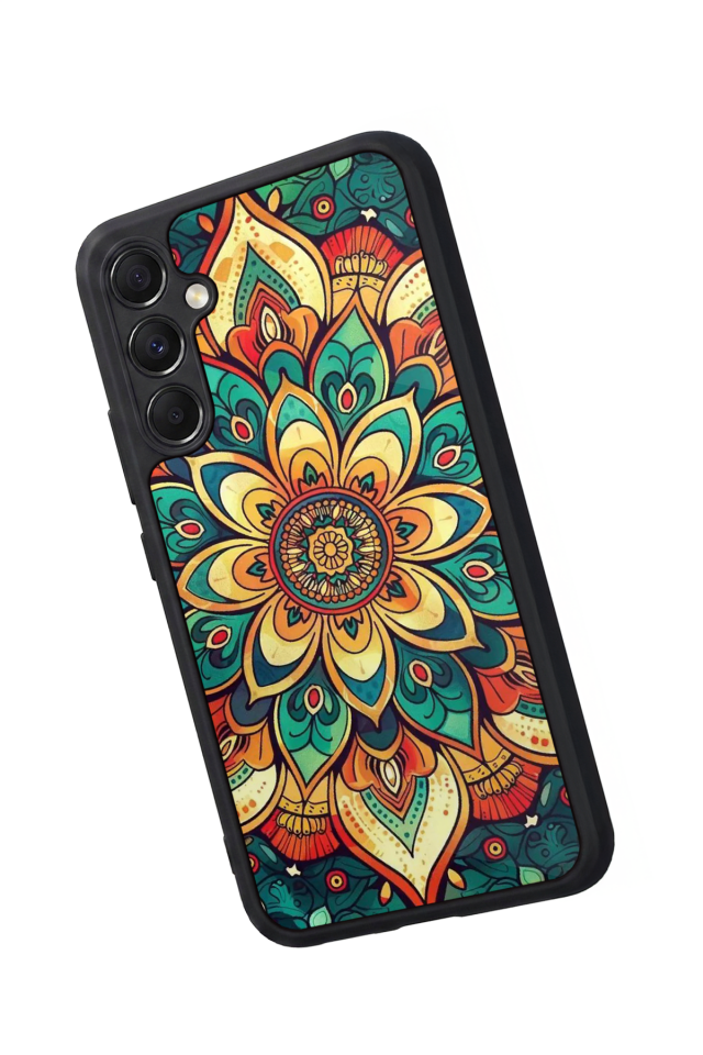 Samsung Galaxy M34 Uyumlu Mandala Tasarımlı Glossy Premium Kılıf