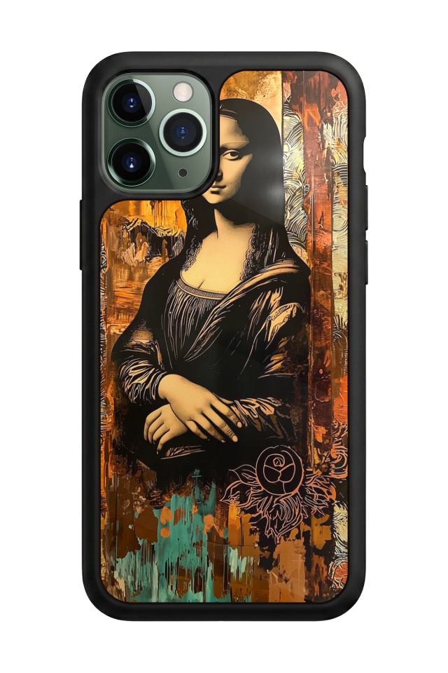 iPhone 11 Pro Max Uyumlu Monalisa Tasarımlı Glossy Premium Kılıf