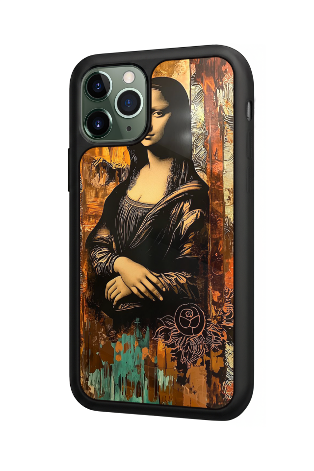 iPhone 11 Pro Max Uyumlu Monalisa Tasarımlı Glossy Premium Kılıf