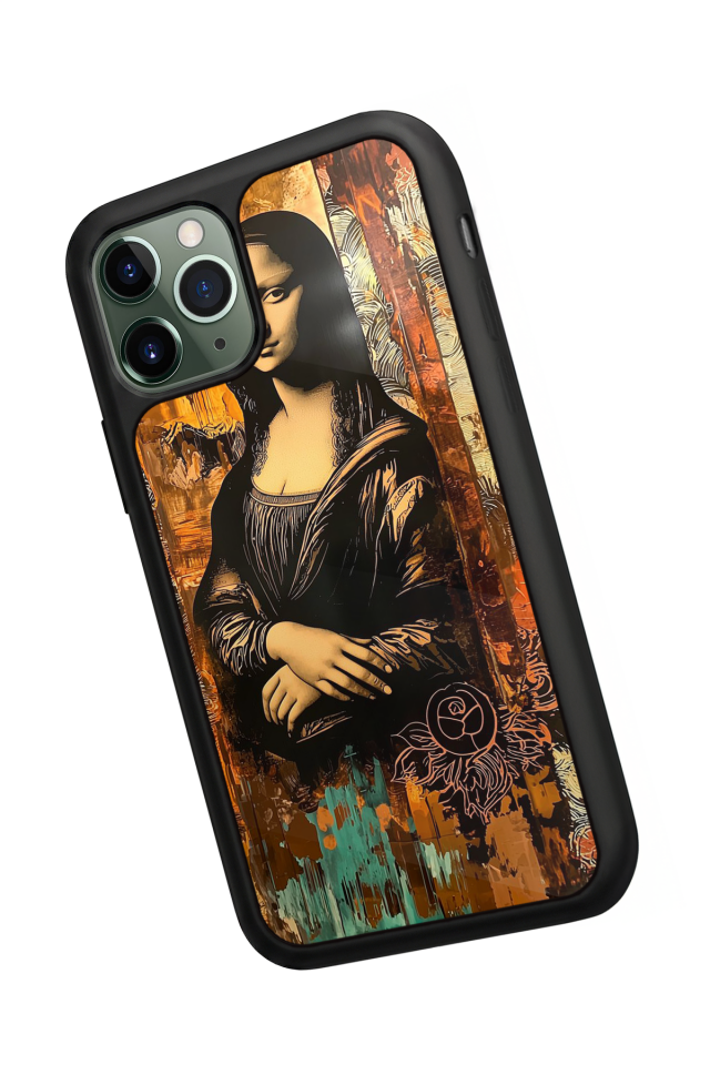 iPhone 11 Pro Max Uyumlu Monalisa Tasarımlı Glossy Premium Kılıf