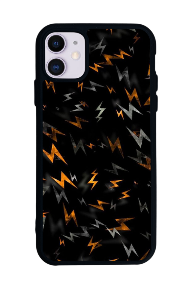 iPhone 11 Uyumlu Simsek Tasarımlı Glossy Premium Kılıf