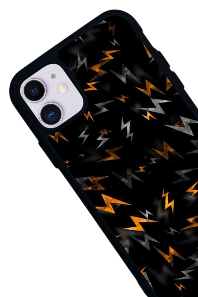 iPhone 11 Uyumlu Simsek Tasarımlı Glossy Premium Kılıf