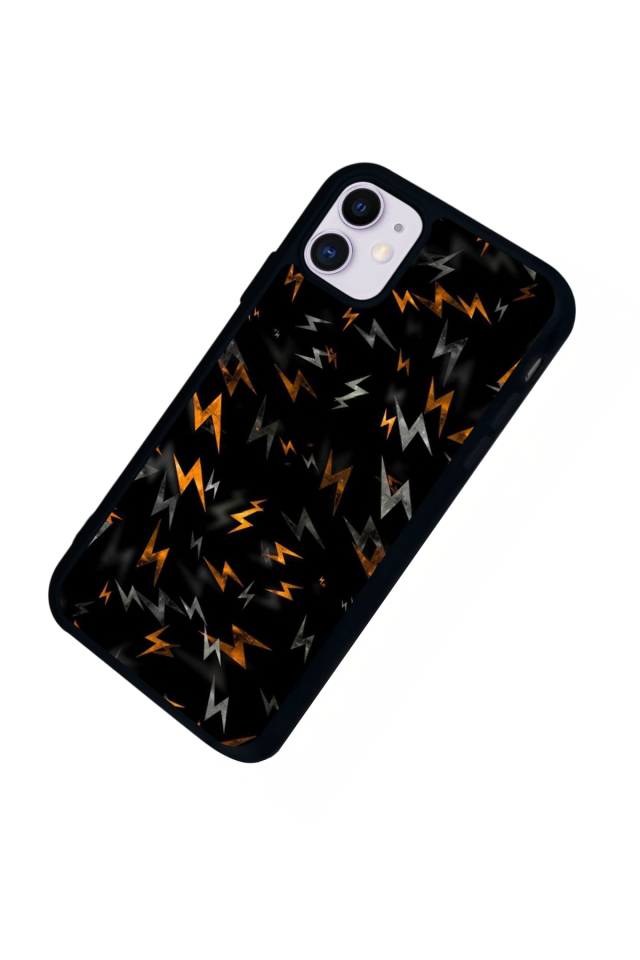 iPhone 11 Uyumlu Simsek Tasarımlı Glossy Premium Kılıf